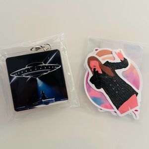 5 for $25 // Taylor Swift Eras UFO keychain and sticker bundle